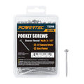 POWERTEC 100 PK Pocket Hole Screws, Maxi-Loc Head, #2 Square Drive, 2-1/2" Coarse Thread for Pocket Hole Jig, Heavy-Duty Workbenches, Lumber, Large Table Legs & Planter Boxes (72266) - style: 100PK 2-1/2" Coarse Maxi-Loc Screws