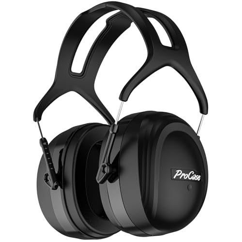ProCase Extra Large SNR 37dB Noise Cancelling Headphones NRR 30dB Ear Muffs - color: Black