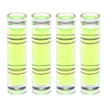 HARFINGTON 4pcs Green Cylindrical Bubble Level, 9.5x40mm, Mini Bullseye Spirit Levels for Camera Tripod Telescope Workshop Turntable Pictures Frame - size: 9.5x40mm