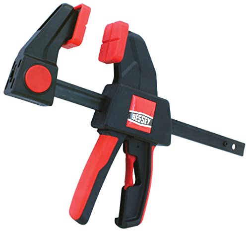 BESSEY EHK SERIES - 300 lb Clamping Force - 12 in - EHKL12 Trigger Clamp Set - 3.125 in. Throat Depth - Wood Clamps, Tools, & Equipment for Woodworking, Carpentry, Home Improvement, DIY - size: 12 in., style: 300 lb force