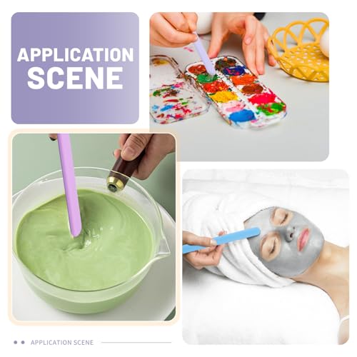 14 Pcs 7 Colors Silicones Stirrings Sticks Reusable Silicone Mixing Stick Stirrings Tools for Mixing Resin Paint Liquid