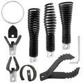 8-Piece Drain Snakes Drill Attachment, Used in 50FT-100FT Drain Cleaning Machine, Suitable for 5/16-inch to 3/4-inch Drain Snakes Cable, Tackle Tough Clogs with Precision