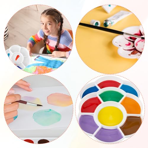 2PCS 6.3in Paint Palette, Reusable Paint Tray