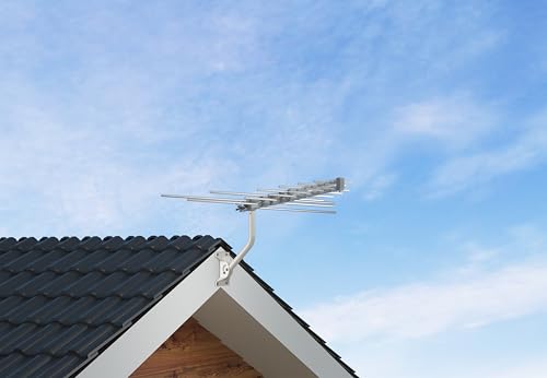 CEKAY J-Pole Mount for Antenna & Weather Station, 1.25 x 16.55 in, White - size: 16.5"