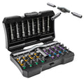 X-STEEL 42 in 1 Ratchet Screwdriver Set,T Handle Magnetic Screwdriver Sets | S2 Multi Bit Ratcheting Screwdriver Kits with Storage Case Repair Tool Kit for Gifts,Furniture,Computer,Bicycle and DIY - size: 42PCS