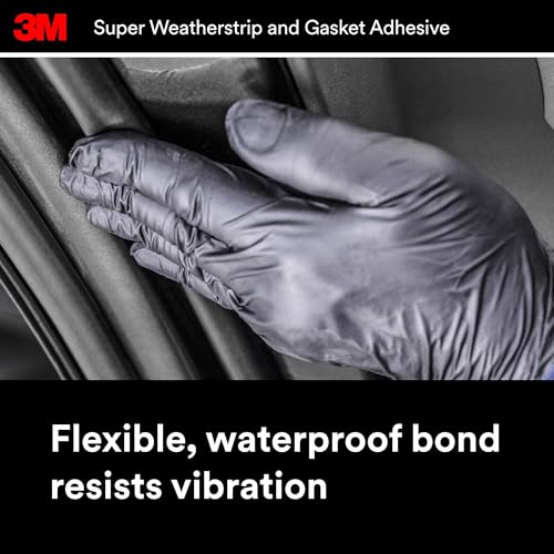 3M Black Super Weatherstrip Adhesive, 03602, 1 fl oz, 1 Per Pack, 2-Pack - size: 1 fl oz (Pack of 2)