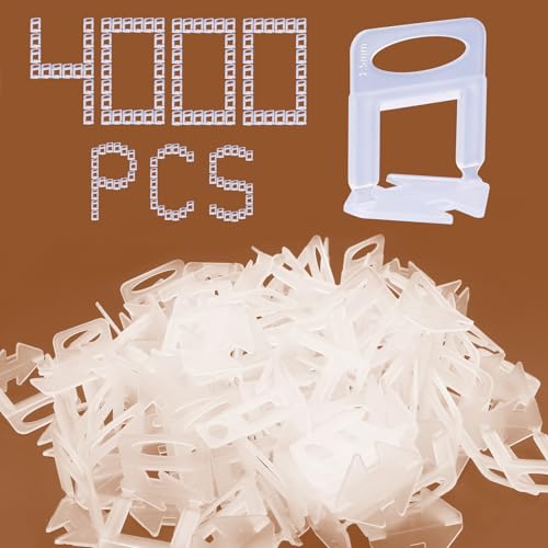4000 PCS Tile Leveling System Clips 1/16''(1.5mm) 4000-Piece Tiles Leveler Spacers Tool for Professional Ceramic Tile and Stone Installation - size: 1/16 inch*4000