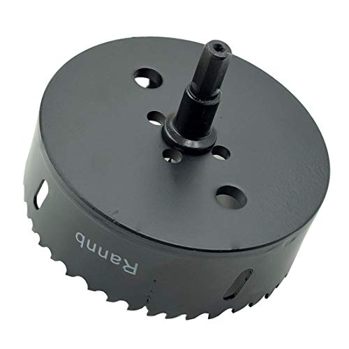 Hole Saw 4.1"/105mm Metal Hole Saw Kit Set Bi-Metal Hole Cutter Drill Bit with Sharp Teeth for Drilling Holes in Wood, Plastic, Drywall, PVC Boards - color: black, size: 4-9/64" (105mm)