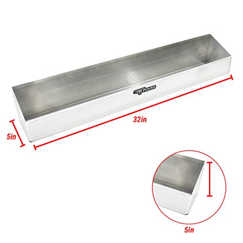 Pit Posse 443 Oil Shelf 12 Quart Bottle Holder Storage Organizer Caddy 32" - Made in USA - Enclosed Race Trailer Garage Shop Automotive Motor Engine Oil Rack Caddie Shelves (Silver) - color: Silver
