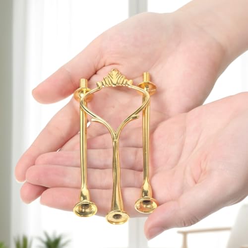 Tucnoeu 5 Sets of 2 Tiered Tray Hardware Kit - Cake Stand Hardware Tiered Tray Plate Hardwares Kit for Serving Dessert Cupcake Dish Food(3 Gold, 2 Silver) - color: 1