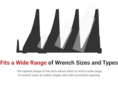 TEKTON 40-Tool Modular Wrench Organizer Set | OTM92240 | Red - color: Red