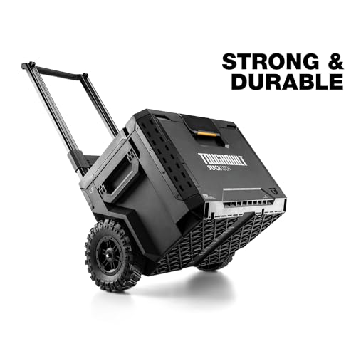 ToughBuilt StackTech Rolling Tool Box with 9-Inch Wheels, 250 lb Capacity - size: 2-in-1 Rolling (250 lb)