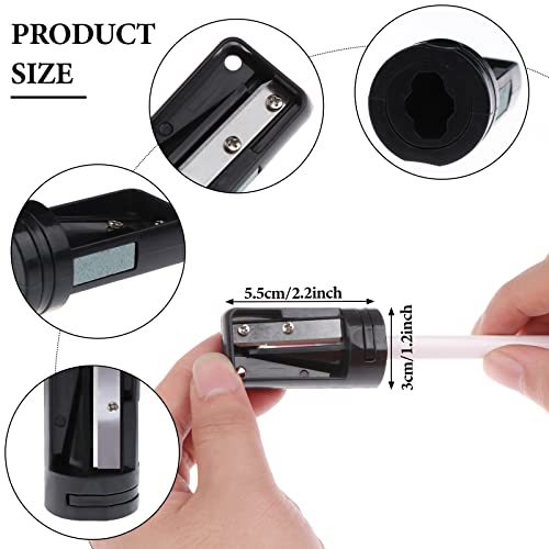 10 Pieces Carpenter Pencil Sharpener Colourful Manual Portable Woodwork Pencil Cutter Portable Pencils Sharpening Tool for Woodworking Travel School Office Construction, 5 Colors
