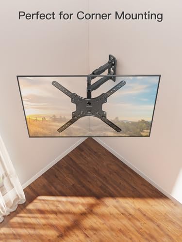 ELIVED Full Motion TV Wall Mount for 26-60" TVs, Max VESA 400x400, 77 lbs. - size: Arm: 15.5" TV: 26-60"