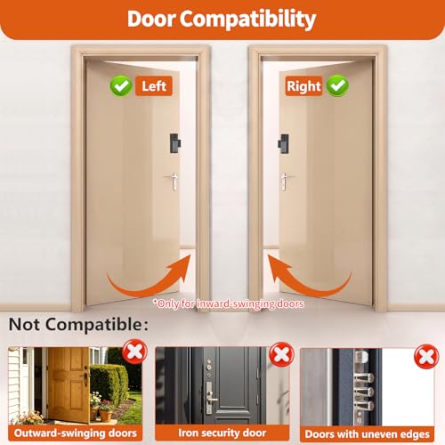 No-Drill R-ing Doorbell Mount with Rain Cover, Anti-Theft Door Bracket Compatible with Ring/Other Battery Doorbell/Plus/Pro(2026 Newest Model),Quick Install Doorbell Camera Holder for Rental Apartment - style: 2026 battery doorbell 2nd