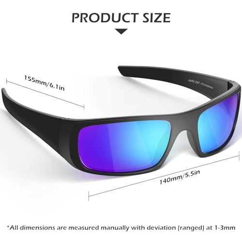 OXG Safety Glasses Protective Eyewear Men Women, ANSI Z87.1 Work Glasses Scratch Impact Resistant for Industrial Shooting - color: Multicolor