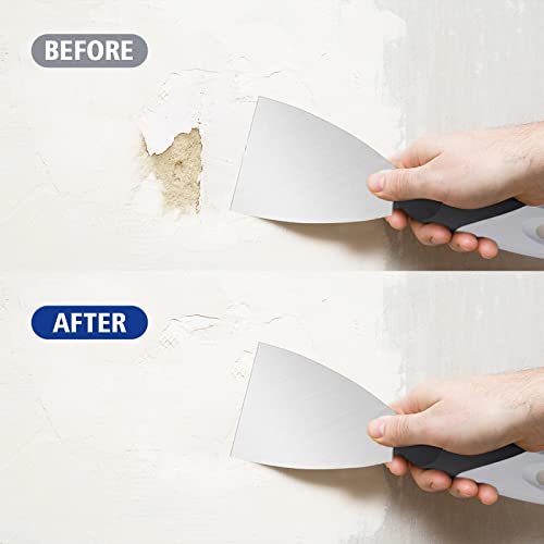 Mister Rui 3Pack 3" 5" 6" Stainless Putty Knife & Paint Scraper, Hammer End - color: 3"5"6" Putty Knife