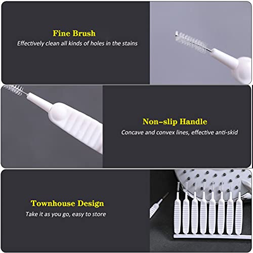 ELANE 30 Pcs Shower Head Cleaning Brush,Gap Hole Anti-Clogging Cleaning Brush,Tiny Crevice Brush for Shower Head Cleaner