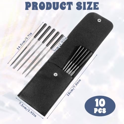 10Pcs Needle File Set, Mini Hand Metal Files
