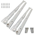 22 Inch Euro Slides, Pack of 2, for Face-Frame and Frameless Cabinets. 75lbs Capacity Cold Rolled Steel, Powder Coated. Choose Length by Drawer Box and not Cabinet Depth. Includes Brackets & Screws - size: 22 Inch