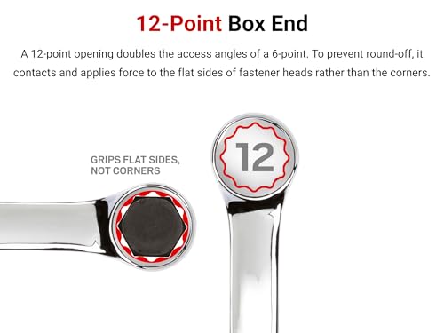 TEKTON 20 mm Stubby Combination Wrench | 18076 - size: 20 mm