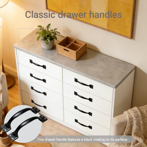 6PCS Cabinet Pull & Door Handle, Premium 5.6-Inch Kitchen Drawer Pulls