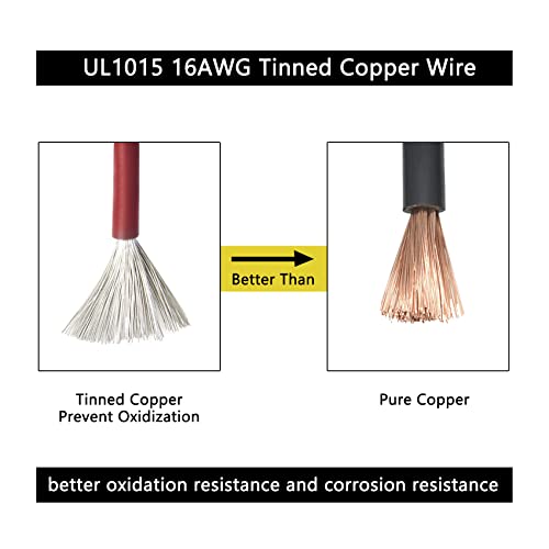 MUYI 1Pin Way 16AWG Waterproof Electrical Connector Wire Connectors-5 Kit - style: 1wire connector(5 sets)