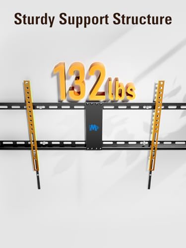 Mounting Dream Fixed TV Wall Mount Low Profile TV Bracket for 42-90 Inch TV | Flush TVs Mount for Space Saving, Wall Mount TV Bracket Fits 16", 24", 32" Studs, Max VESA 800x400mm and 132lbs MD2361-32 - size: Fixed for 42"-90" TV & 16"/18"/24"/32" Studs
