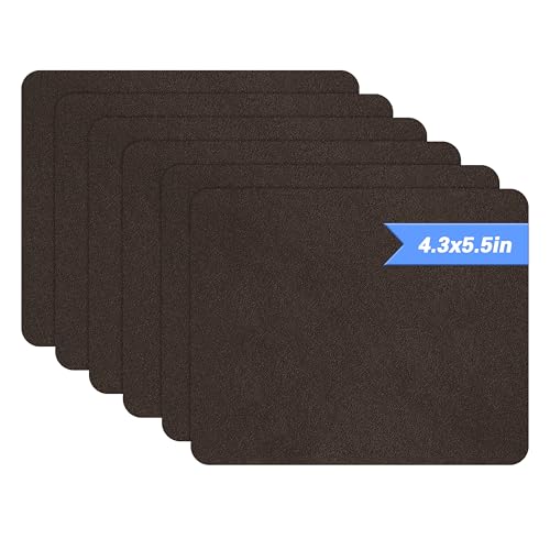Azobur Sofa Fabric Repair Patch, 6 Piece Microfiber Patches, Self Adhesive Fabric Sofa Patch Repair Fabric, Luxurious Look, Quick Fix Sofa.(Dark Brown) - color: Dark Brown