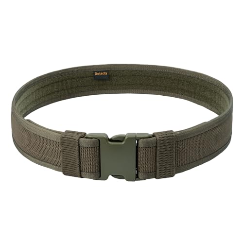 Security EMS EMT Firefighters Work Belt 2" Wide Camping Hiking Utility Tool Belt Airsoft Paintball Gear Holster Belt - color: Green(2 Inch Width), size: XX-Large