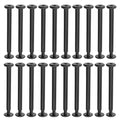 20 Sets M3 x 40mm Binding Post Screws,Hex Drive Rivet Socket,Black - size: M3 x 40mm