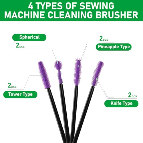 ATROPOS 19 Pcs Sewing Machine Cleaning Kit, Repair Tools with Storage Bag for Sewing Machine Maintenance