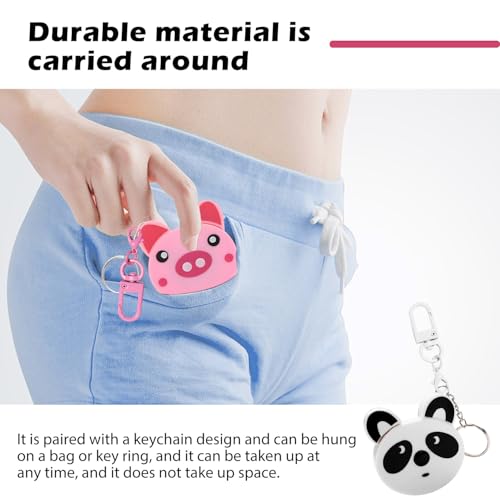 3 Pcs Retractable Kids Fabric Measuring Tape, Cartoon Animal Body Measuring Tapes with Keyring, for Craft Nursing Medical Travel