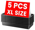 A-LuGei【X-Large Size【5 Pcs】 Tool Box Organizer Tray Divider【Single Size】 Desk Drawer Organizer Bin, Garage Organization and Storage Toolbox for Rolling Tool Chest Cart Cabinet WorkBench Part Widget - size: 5pcs-XL Size