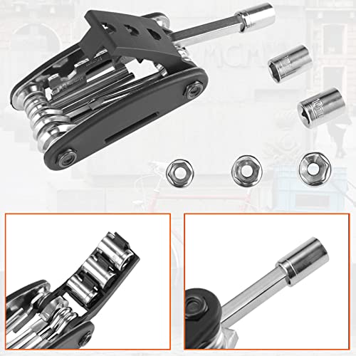 ROCKBROS Bike Multitool Lightweight 16-in-1 MTB Bicycle Multitool Compact - style: 16 in 1 Tools-1 Pack