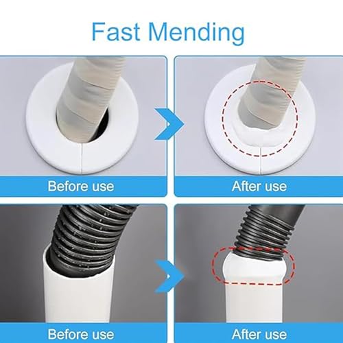 5-Pack White Seal Putty Waterproof Duct Seal Repair Sealing Clay, Quick Mending Mud for Drain Connection,Air Conditioning Hole, Wall Hole