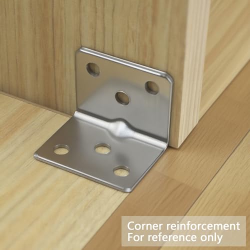 Shelf Support Corner Braces, 1.5 x 1.2 x 0.06 Inches - size: 1.5 x 1.2 x 0.06 Inch, style: Rectangular End