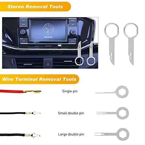 GOOACC 19Pcs Trim Removal Tool Set with Storage Bag - color: Red