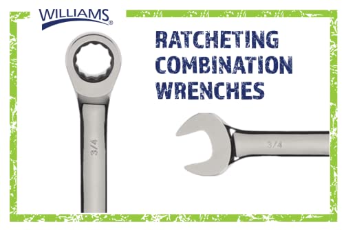 Williams JHW1228NRC Ratcheting Combination Wrench, 7/8-Inch - size: 7/8 Inch (1 Piece)