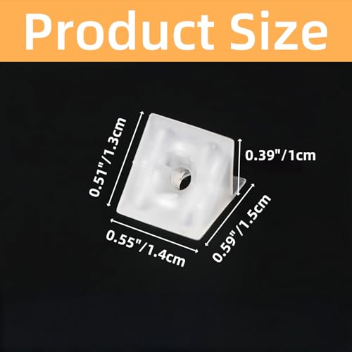 Drawer Repair Wedge Kit with Screws L‑Shaped Plastic Fasteners for Sagging Drawers in Cabinets & Wardrobes(100 Pcs)
