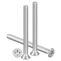 METALLIXITY #6-32x1-1/2 Phillips Flat Head Bolts 304 Silver 30Pcs - color: Silver, size: #6-32x1-1/2"