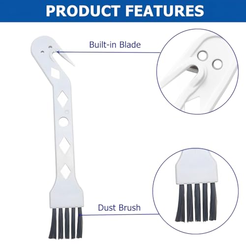 4 Packs Cleaning Brush for Robot Vacuum,Handheld Vacuum Cleaning Brush,Universal Tool Brush for Cleaning Hair/Pet Hair/Dust - color: White-4pcs