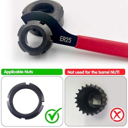 6pcs Coilover Spanner Wrench Set, C-Shape Shock Spanner Hook Wrench Tools - color: 6pcs