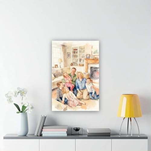 Watercolor Style Turn Photo Into Personalized Canvas Art - color: Watercolor