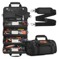 HISEA Roll Up Tool Bag Organizer, 27"*14" Portable Heavy Duty Tool Roll Bag - color: Black