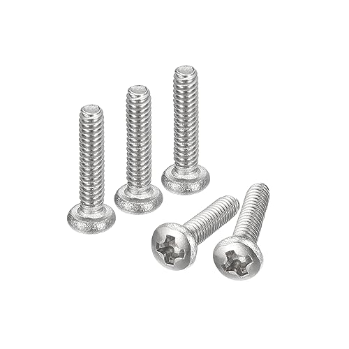 uxcell #2-56x3/8 Pan Head Machine Screws, 304 Stainless Steel 18-8 Screw, Phillips Drive, Fully Threaded, Bright Finish, Pack of 200 - size: #2-56x3/8"