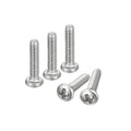uxcell #2-56x3/8 Pan Head Machine Screws, 304 Stainless Steel 18-8 Screw, Phillips Drive, Fully Threaded, Bright Finish, Pack of 200 - size: #2-56x3/8"