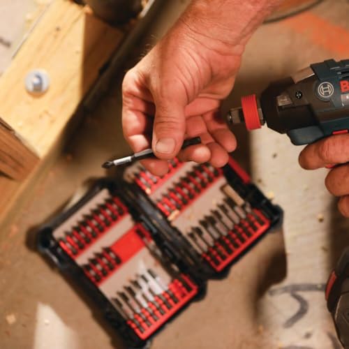 Bosch SDMS44 44-Piece Assorted Impact Tough Screwdriving Custom Case System Set for Screwdriving Applications - size: 44-Piece Set, style: Screwdriving