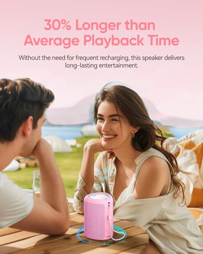 Portable Bluetooth Speaker Beach Essentials: IPX5 Waterproof for Outdoor - color: Pink