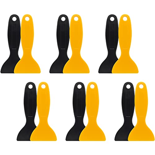 12pcs Plastic Spatula Scraper, Putty Scraper, Air Bubble Remover